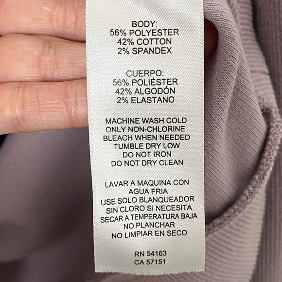 Marc New York Women's Sweater M Purple 1/4 Zip Ribbed Knit Long Sleeve Mock Neck - Picture 7 of 8